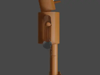 3D Mokojin Low-poly 3D model