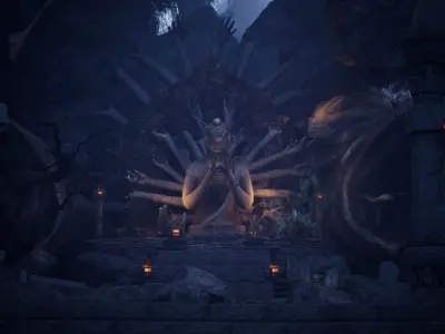 Fantasy Temple 3D Asset Pack  3D model