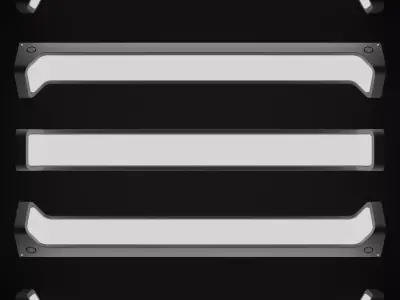 Sci-fi Lights Low-poly 3D model