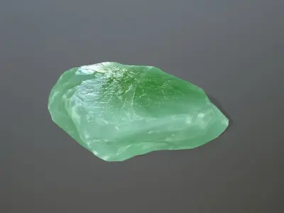 Ice Set jade stone Low-poly 3D model