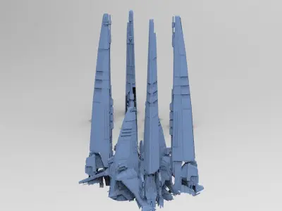 Dark Terra Former Claw Spikes  3D model