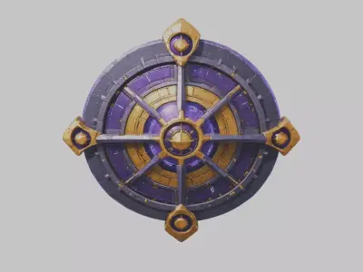 Sci-Fi Chrono Forge Energy Weapon Model Low-poly 3D model