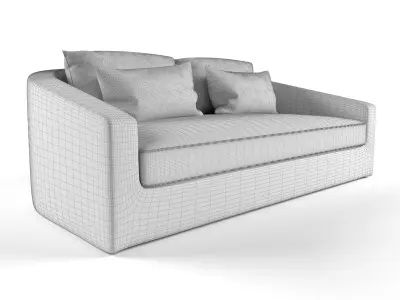 Harbour Outdoor - Barcelona Sofa 2 Seat 3D model