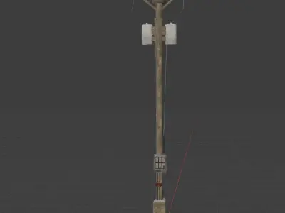 Telephone pole 3D model