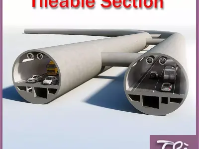 A TYPE TUNNEL SECTION 3D model
