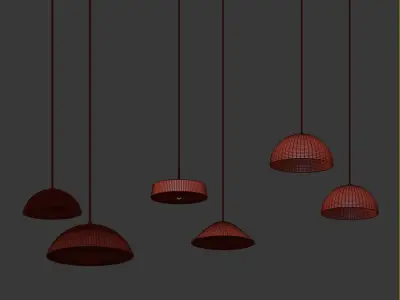 Ceiling Light Collection 4 Type 3D model