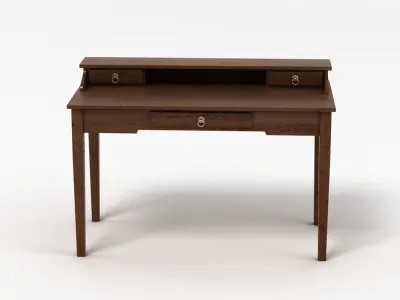 Writing Desk Bureau Low-poly 3D model