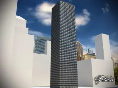 Building 22 Low-poly 3D model