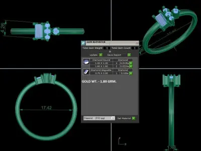 Women Ring 3D print model