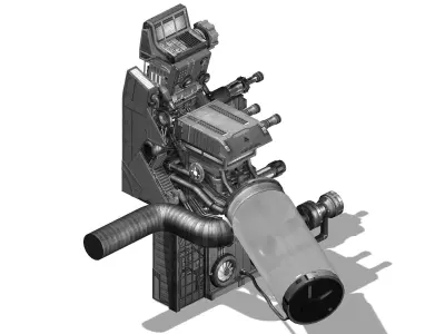 Machinery - Interior Wall 5 3D model
