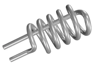 Steel Gyser Heating Coil 3D model