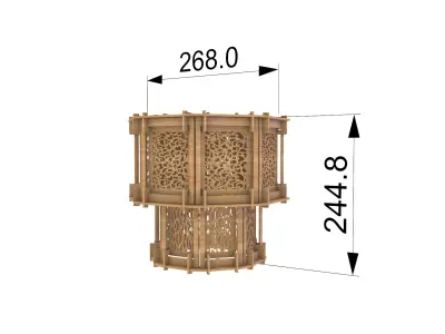 wood lamp 3mm wood laser cut  Free 3D print model