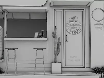 Container Coffee Shop 3D model