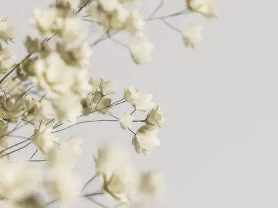 plants bouquet vase 23 3D model