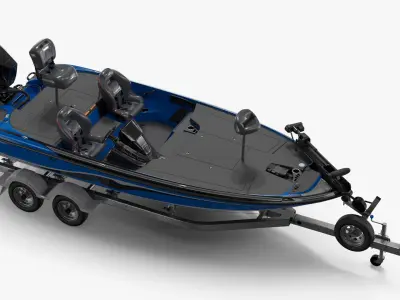  Performance Bass Sport Boat Trailered Blue 
