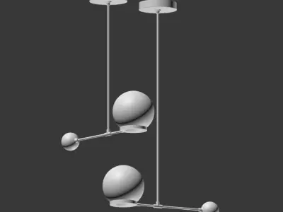 Contrapesso 8 inch Globe Led Pendant 3D model