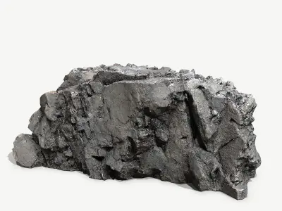 Mountain Low-poly 3D model 3