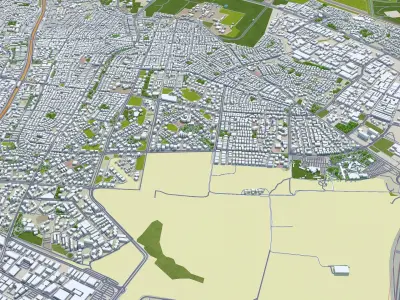 Holon Israel Low-poly 3D model