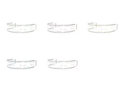 Future Technology Glasses Pack Vol 1 Low-poly 3D model