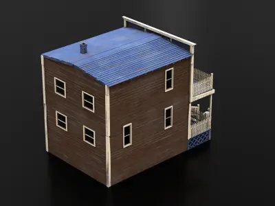 West Wild Home 17 Low-poly 3D model