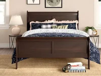Richard Low Profile Sleigh Bed 3D model