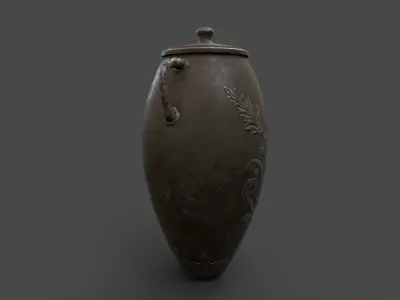 OLD POT Low-poly 3D model