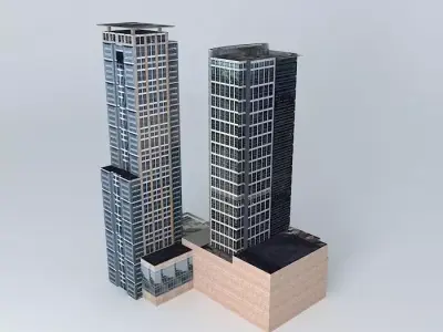 The Plaza and The Keraton 3D model