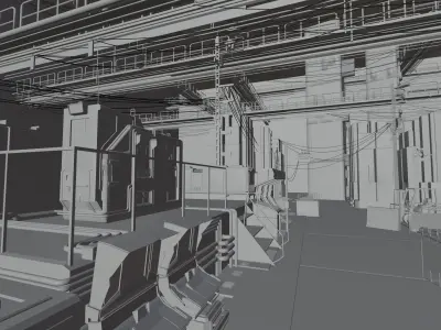 FUTURISTIC SCI-FI ENVIRONMENT 3D model