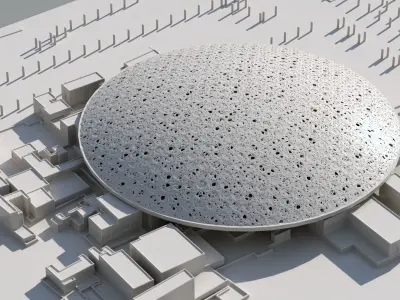 Abu dhabi Buildings - landmarks collection 3D print model