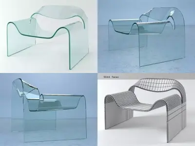 Ghost Chair 3D model