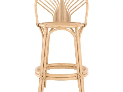Bungalow Bar Stool 3D model