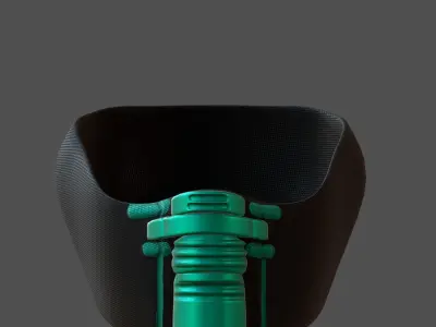 Gas mask helmet 3d model scifi Low-poly  Low-poly 3D model 196