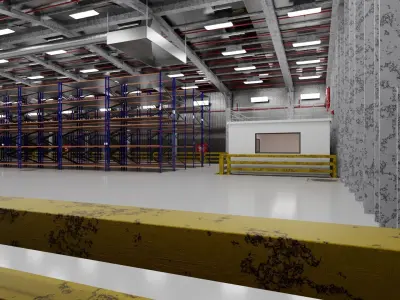 Warehouse Interior only 3D model