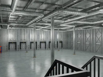 Warehouse Logistic 9 interior 3D model