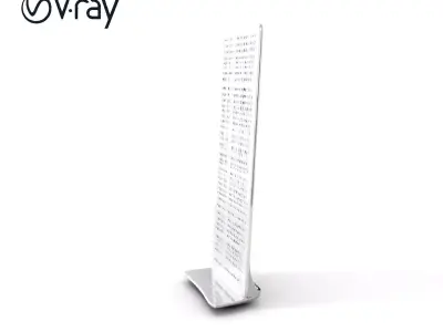 Modern Ventilation Panel D Model Pack for Architectural Design Low-poly 3D model