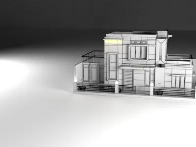 House exterior 3D model get