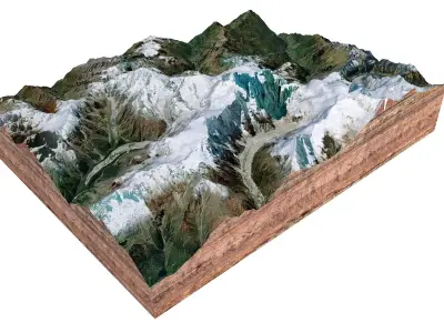 Himalchuli Mountain Nepal 3D model