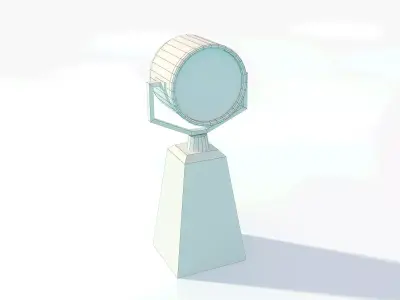 Searchlight Projector for Ships and Tugs Low-poly 3D model