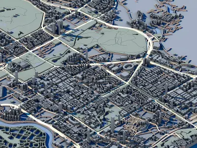 Bank of Beijing Building Shenzhen Skyscraper 3D Model  3D print model