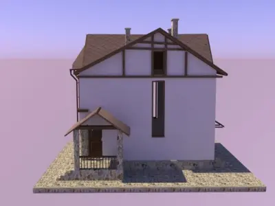 Cotegge fachwerk 3D model