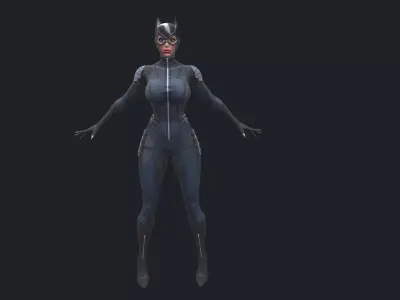 catwoman   Low-poly 3D model
