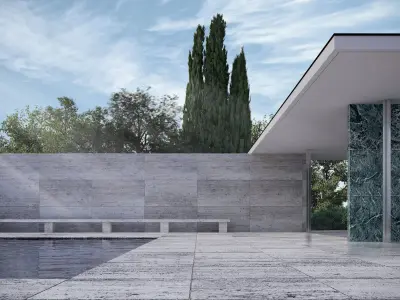 Mies van der Rohe Barcelona Pavilion 3D model