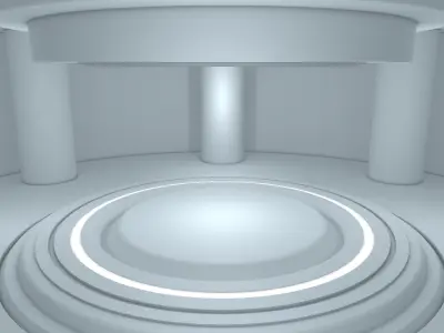 Sci Fi Room Low-poly 3D model buy