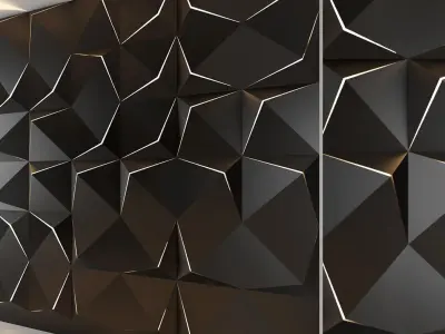 3d panel 11 Low-poly 3D model