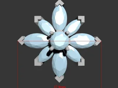 110119 SE marquise star 3D print model