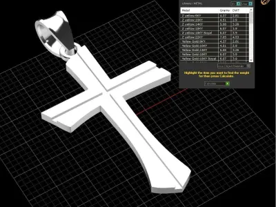Jesus Cross D34 3D print model