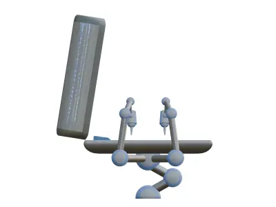 Futuristic Laser Surgery Bed High Tech Sci-Fi 3D model