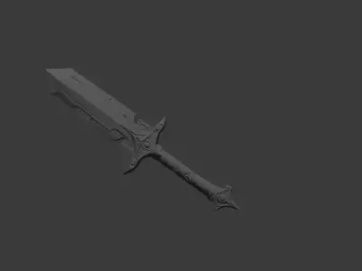 sword cosplay prop 3d model Texture