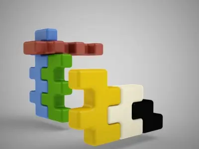 Jigsaw Toy Blocks 3D print model