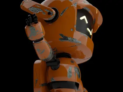 Sci-fi robot 3D model